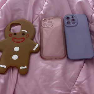 Three iPhone 13 Pro max cases